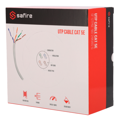 Safire UTP Cat5e SF-UTP5E-100-24AWG-G